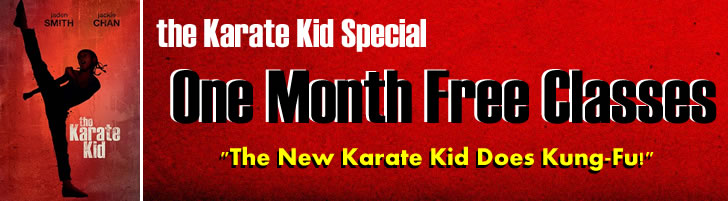 The Karate Kid Special - One Month Free Classes